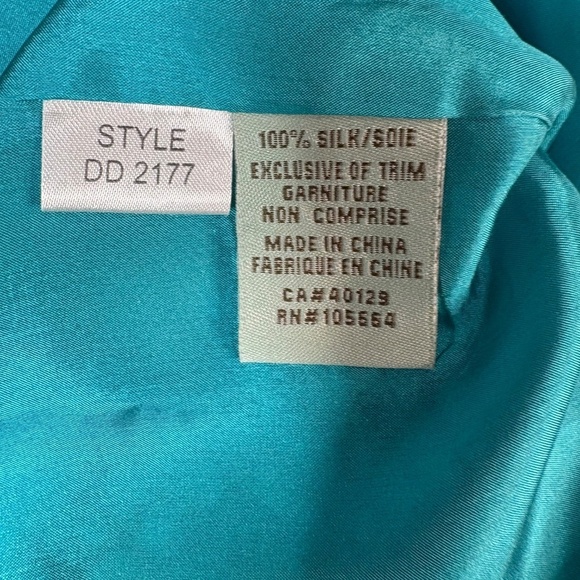 D STUDIO 100% Silk Mini Sheath Dress Fully Lined in Silk Button Back Close Sz 8 - Picture 9 of 10